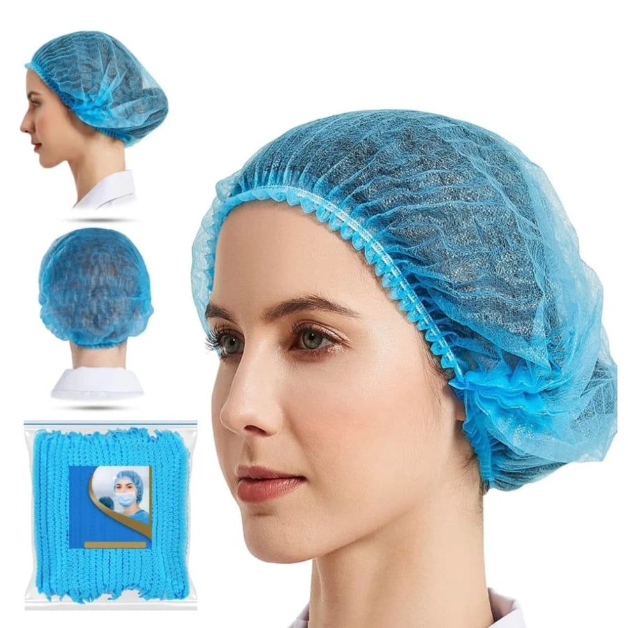 غطاء للشعر 100 قطعة للاستخدام مره واحده من باستيل