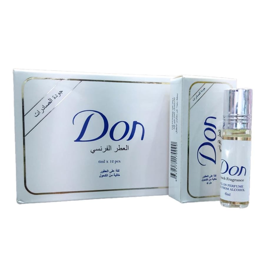 دون رول عطر خالي من الكحول 6 مل 12 حبه