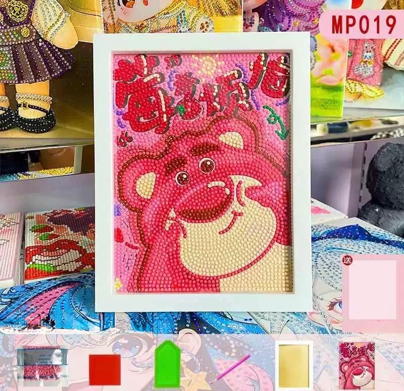 لوحة رسم بالألماس مع إطار