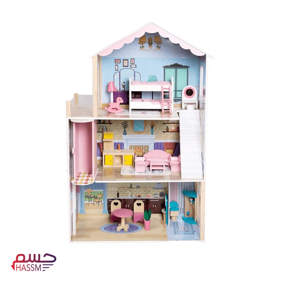بيت دمى خشبي 115 سم