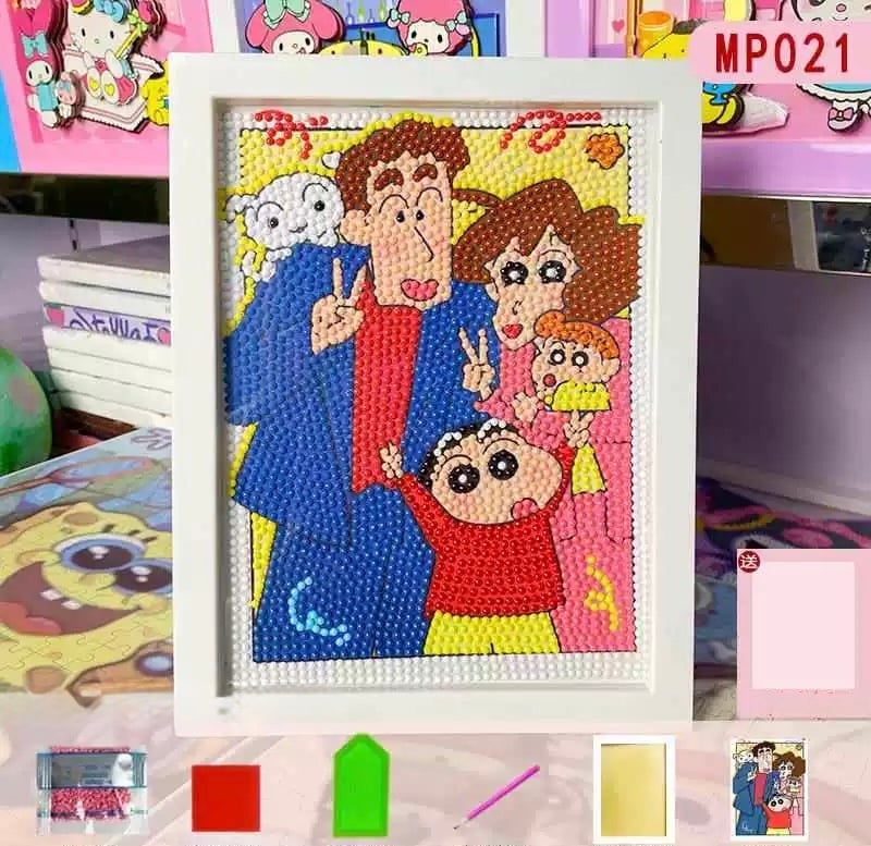 لوحة رسم بالألماس مع إطار
