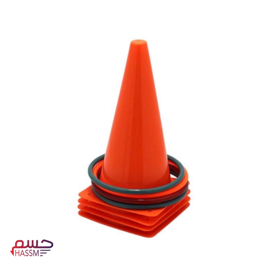 أقماع تدريب مع حلقات