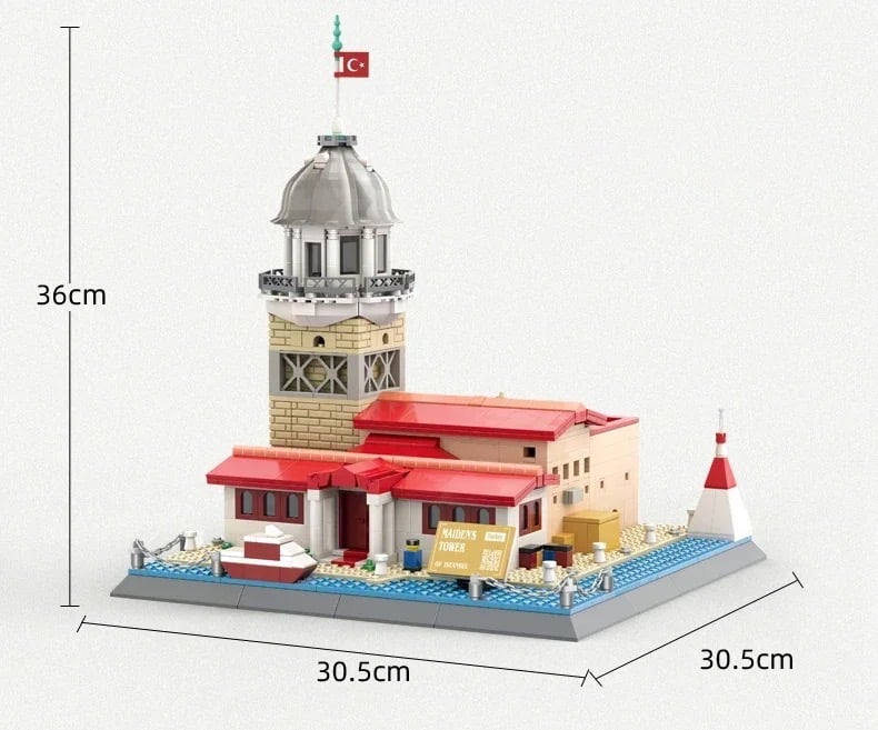 نموذج بناء هندسي برج العذراء