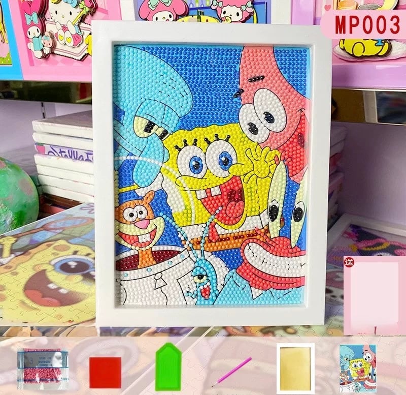 لوحة رسم بالألماس مع إطار