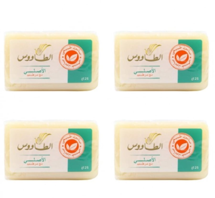 صابون طاوؤس شفاف ربطه 4 حبات