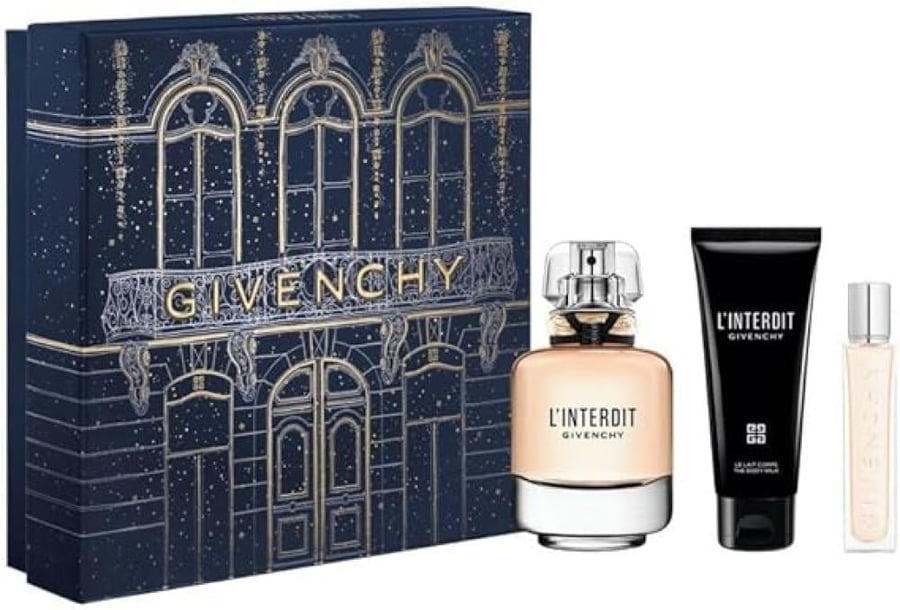 مجموعة عطر جيفنشي لانترديت او دو بارفيوم عطر 80مل+لوشن الجسم 75مل+عطر ميني 12.5مل