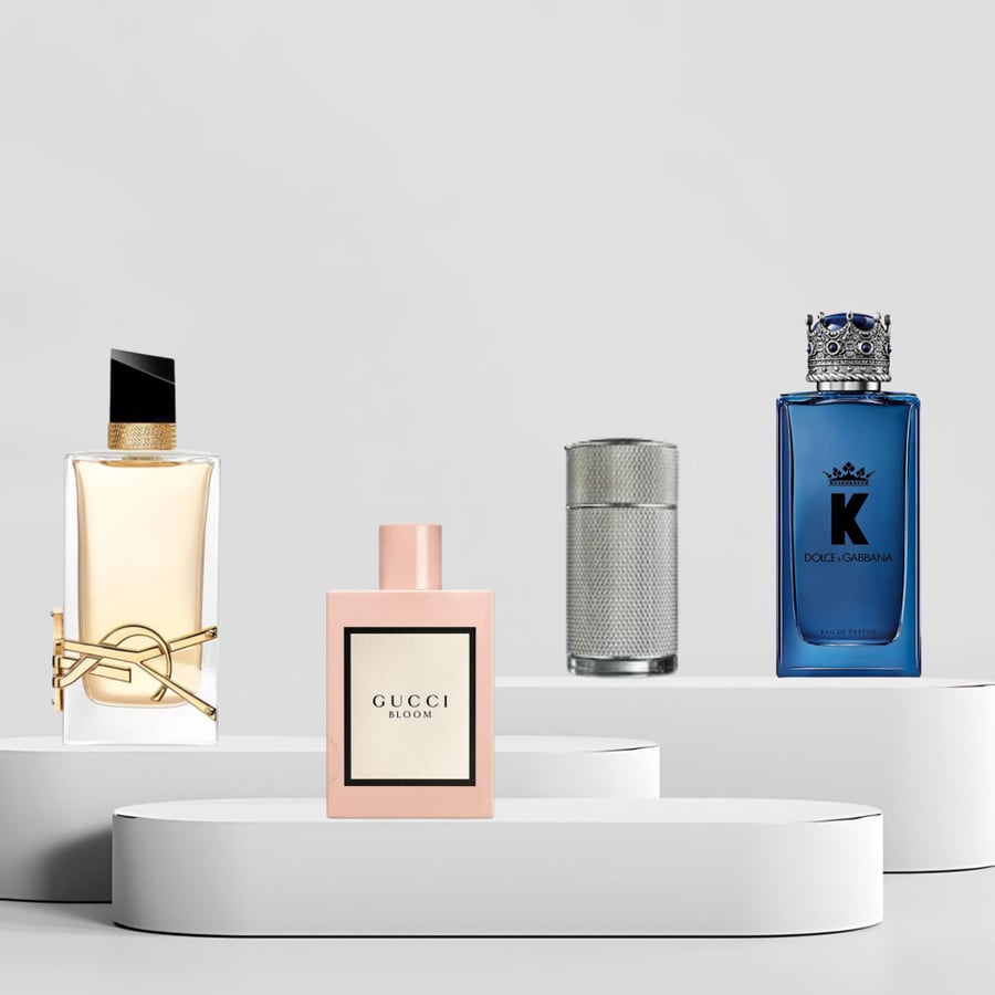 مجموعة عطر ايف سان لوران ليبر - 90 مل+عطر قوتشي بلوم - 100 مل+عطر دولشي اند غابانا كاي - 100 مل+عطر دنهل ايكون - 100 مل
