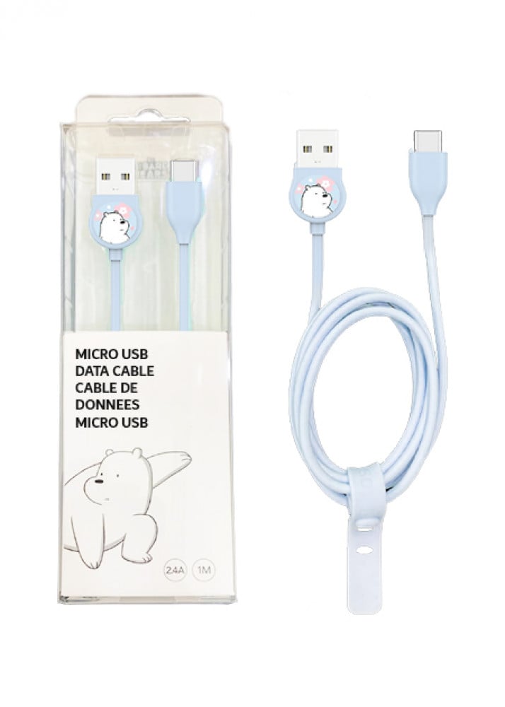 وصلة شاحن مايكرو USB من الدببة الثلاثة - Ice Bear