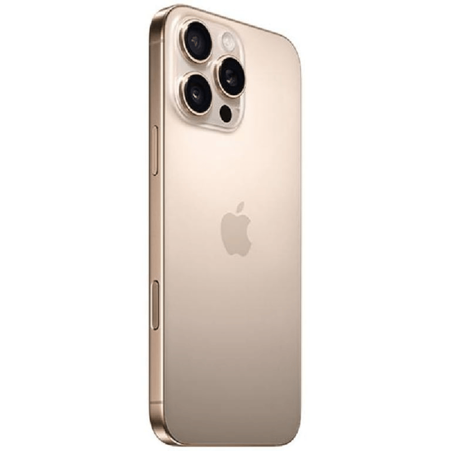 جوال ابل ايفون 16 برو ماكس - Apple iPhone 16 Pro Max - 256GB تيتانيوم صحراوي شريحة + eSIM