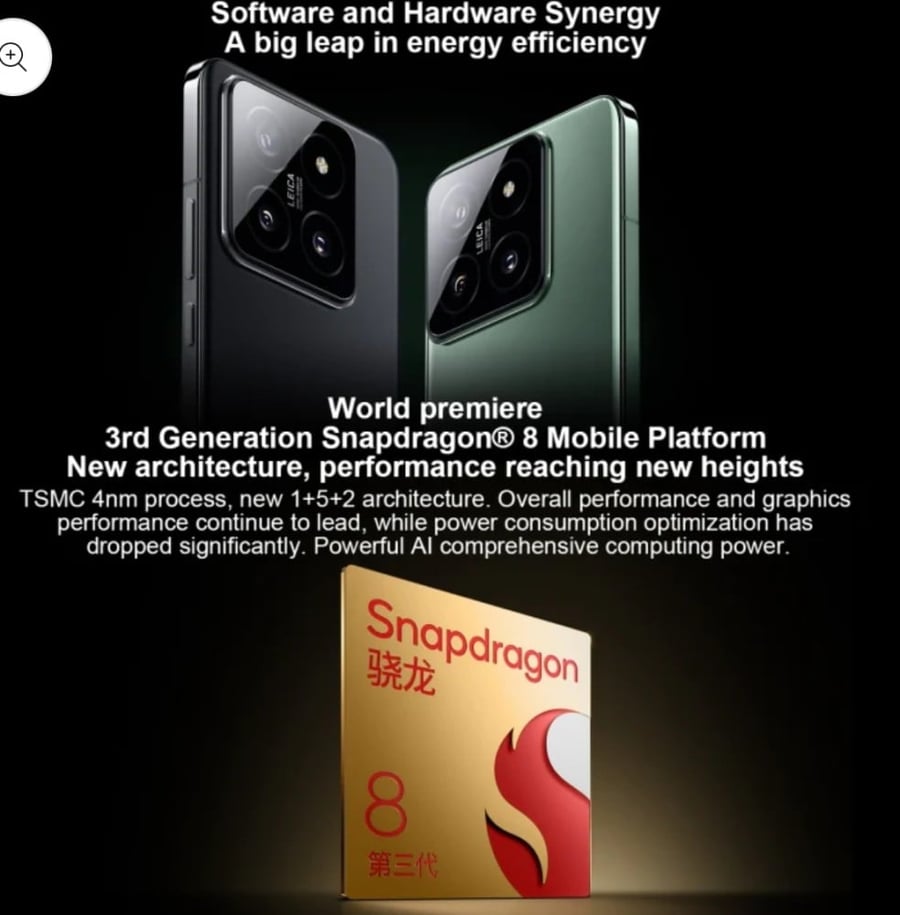 شاومي 14 Xiaomi 14 5G - 512 جيجا / 12 جيجا رام - أسود - صورة 8