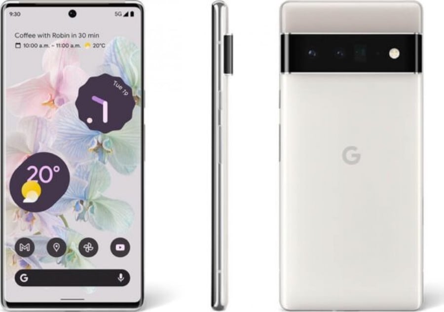 جوجل  بكسل 6 برو ابيض (128 جيجا ، 12 جيجا رام ) النسخة العالمية 5G