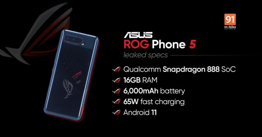 اسوس روق فون 5 ( نسخة تينسنت ) ( 256 حيحا , 16جيجا رام ) 5G,
