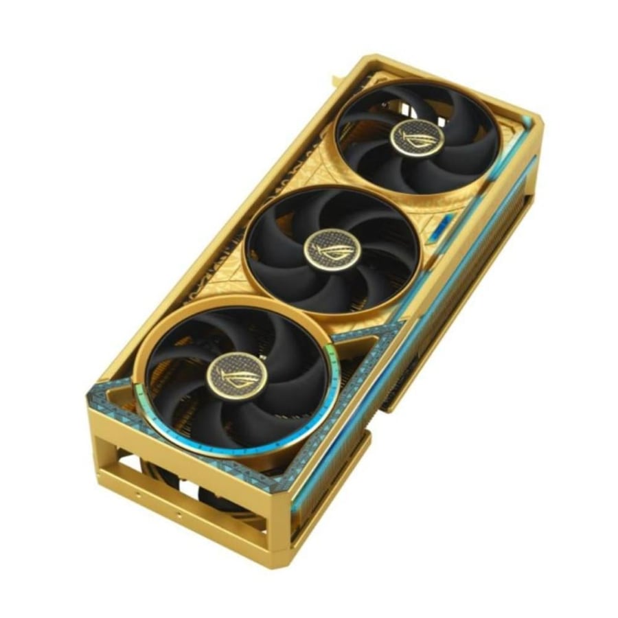 كرت شاشة ROG Astral RTX 5080 Dhahab الذهبي من الأعلى