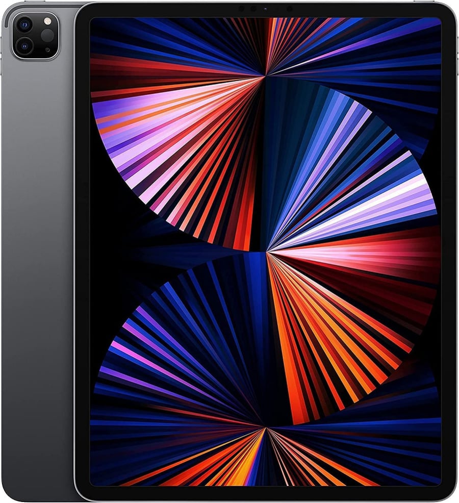 جهاز لوحي ابل ايباد برو 12.9 بوصة 2021 - Apple iPad Pro 12.9-inch (M1) - 256GB واي فاي رمادي فلكي
