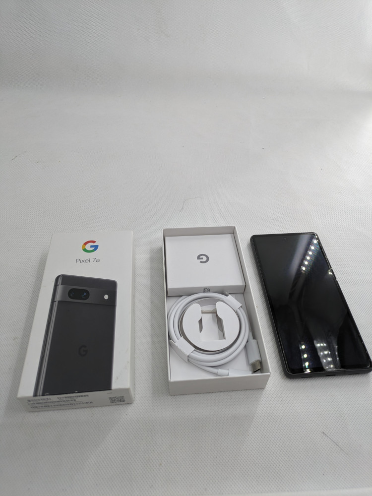 جوجل بكسل  7a جيجا 128 5G لون اسود مستعمل اقل من 24 ساعه