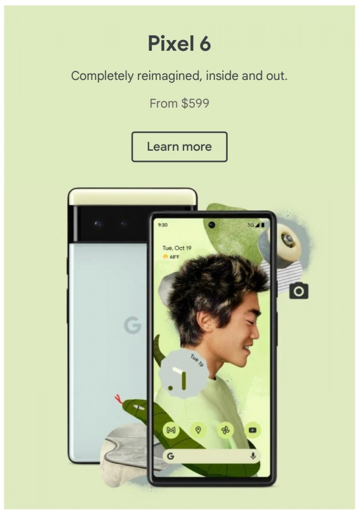 جوجل بكسل 6 Google Pixel 6 5G - 128 جيجا / 8 جيجا رام - صورة 3