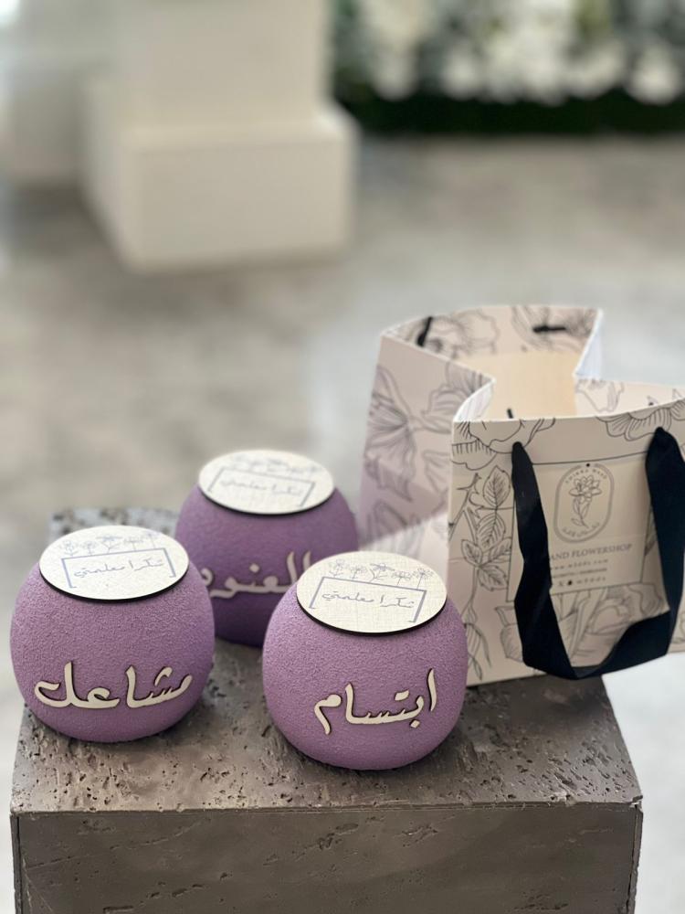 شمعة إلكترونية مع غطاء خشبي مع الكيس