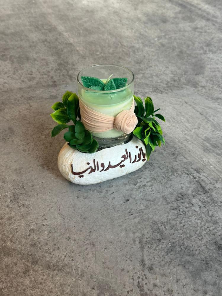 زرعة صناعيه مع شمعه