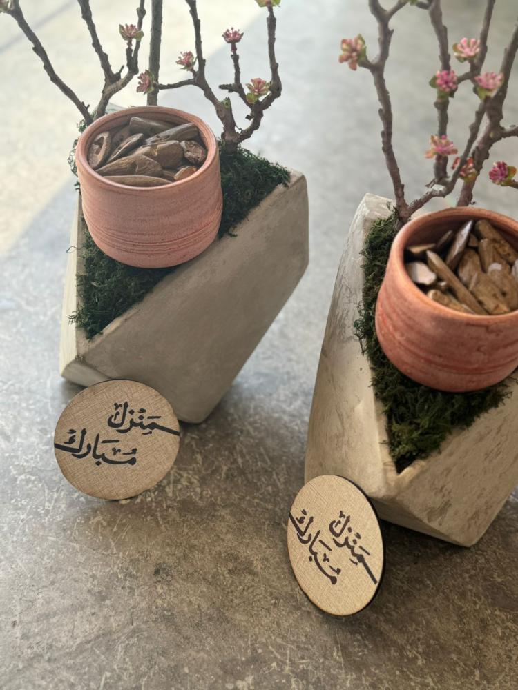 فازة الاسمنت مع اوقية بخور