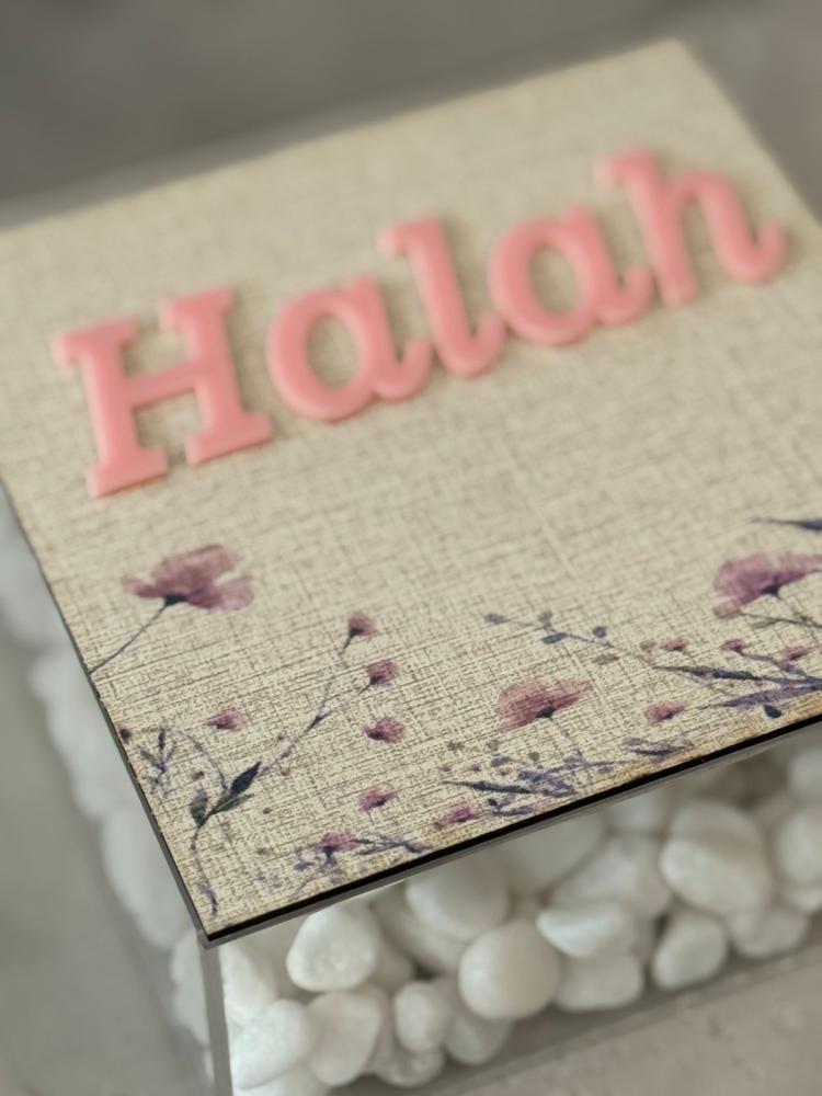 بوكس اكريلك مع غطاء خشب