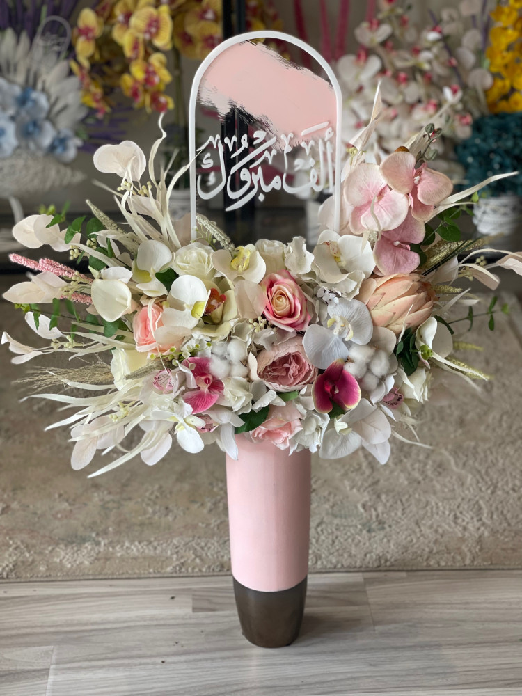 فازه ورد صناعي
