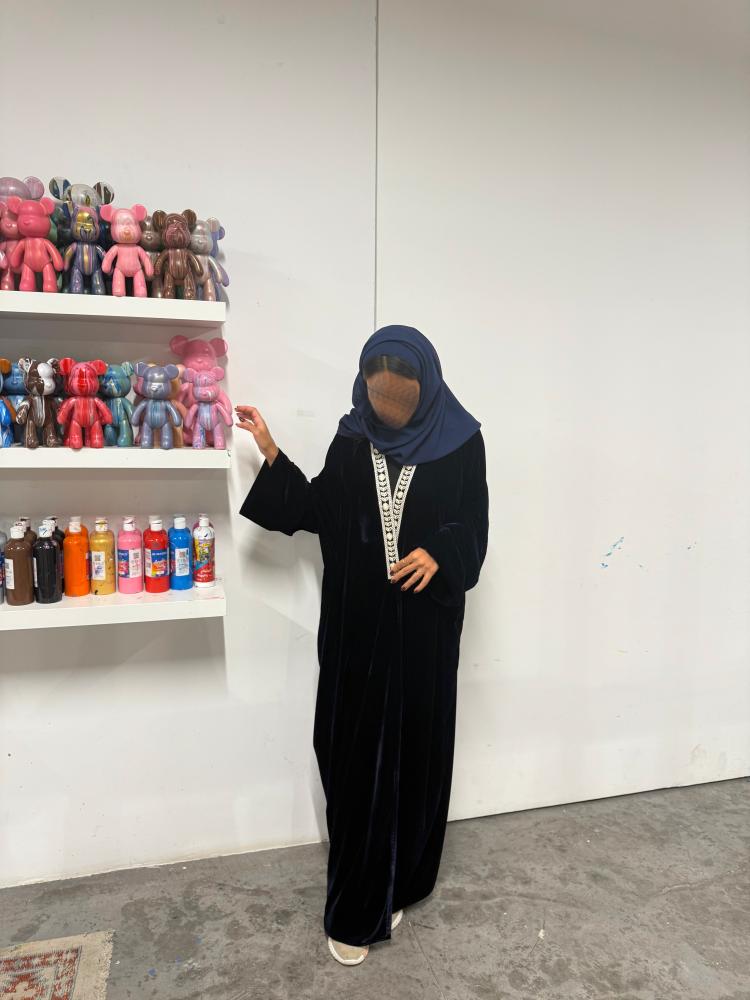 عباية نص بشت كحلي