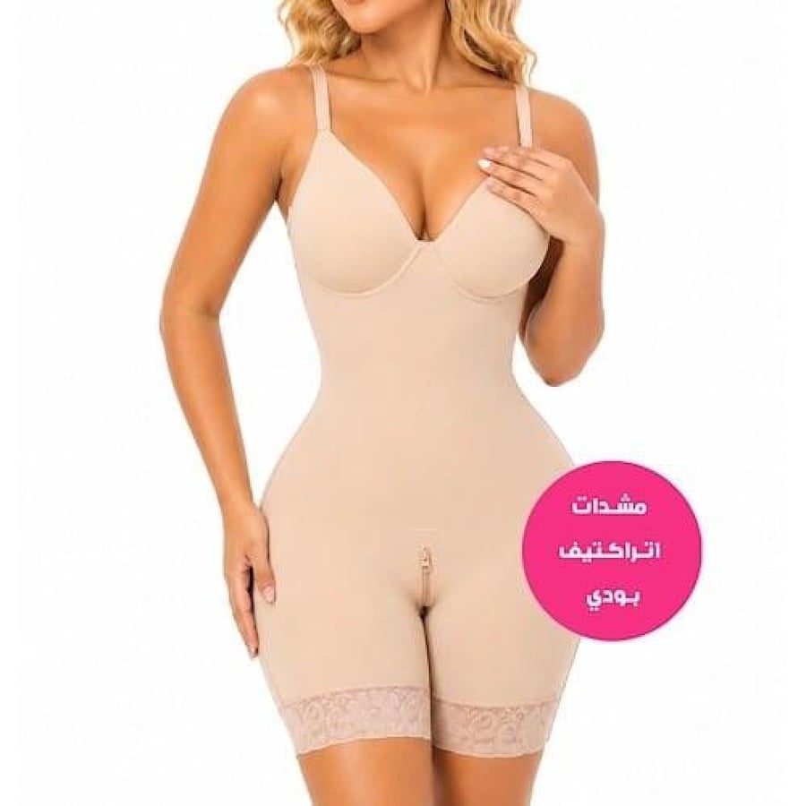 مشد كامل للجسم لشد البطن والخصر ورفع المؤخرة بحمالات مدمجة – ATTRACTIVE BODY