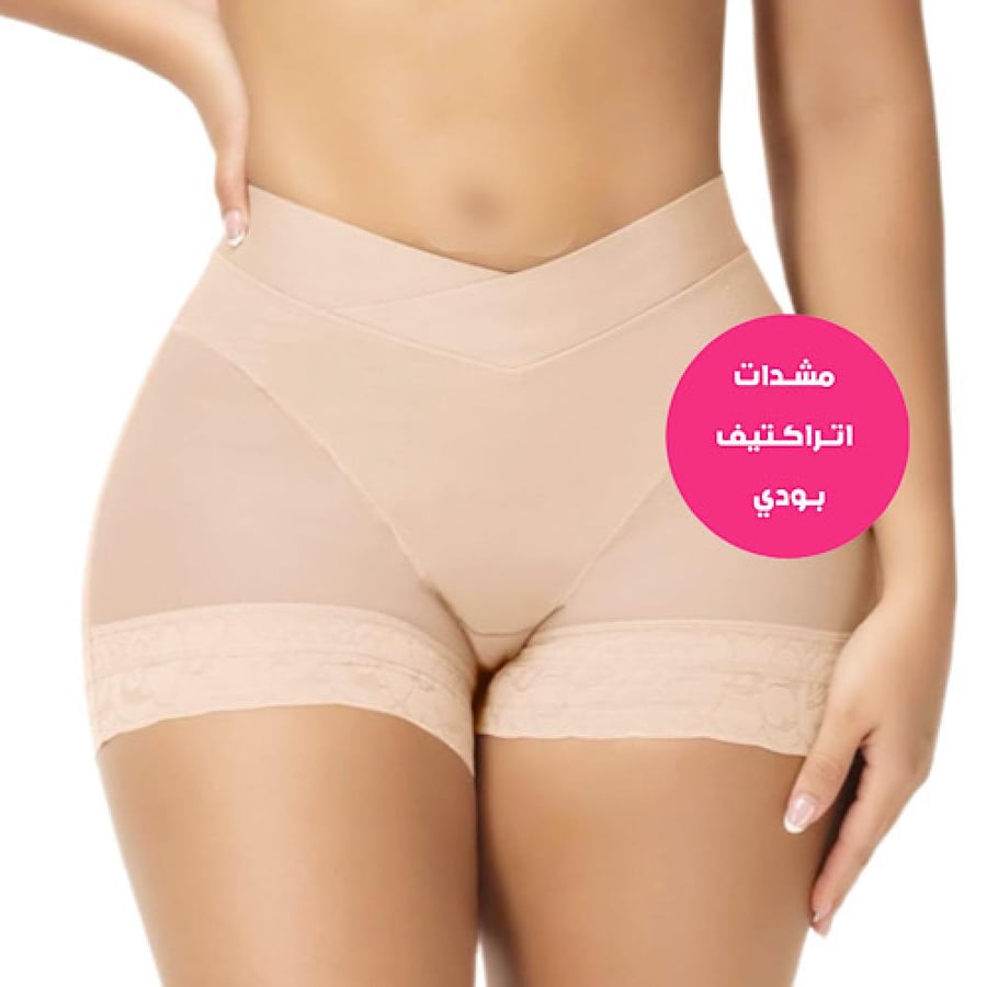 مشد رفع المؤخرة وشد البطن شورت تنسيق القوام