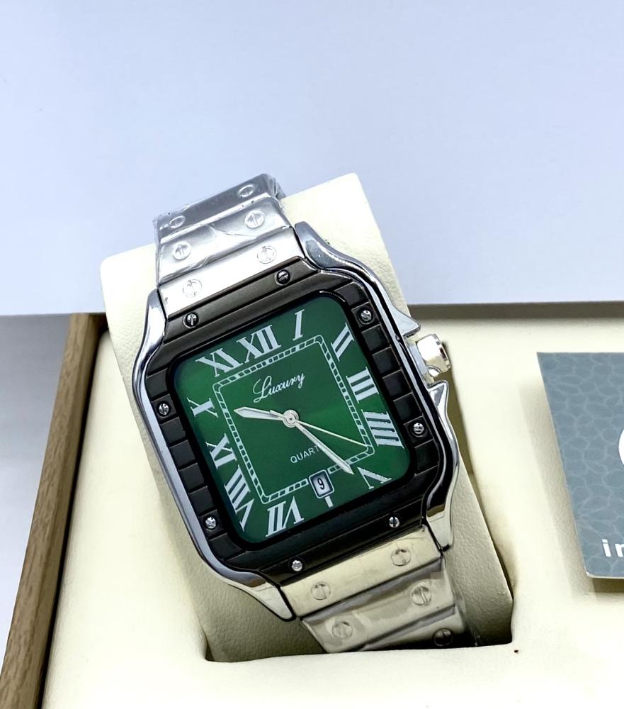 Men's watch from Luxury in green color