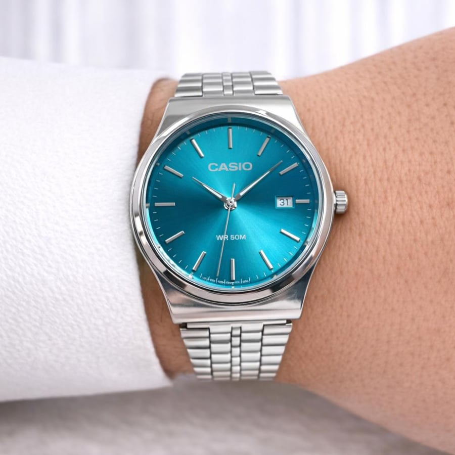 ساعة كاسيو casio MTP سماوي