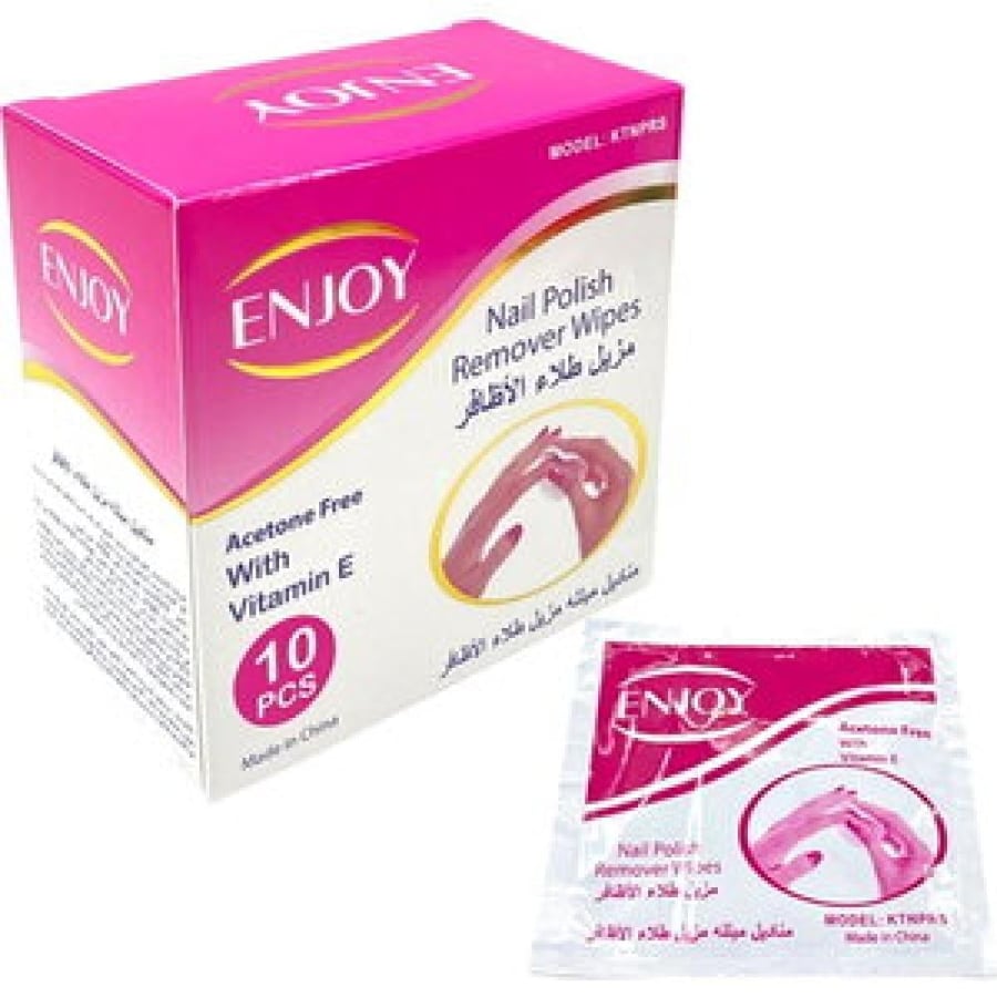 انجوي مزيل طلاء الاظافر 10pcs