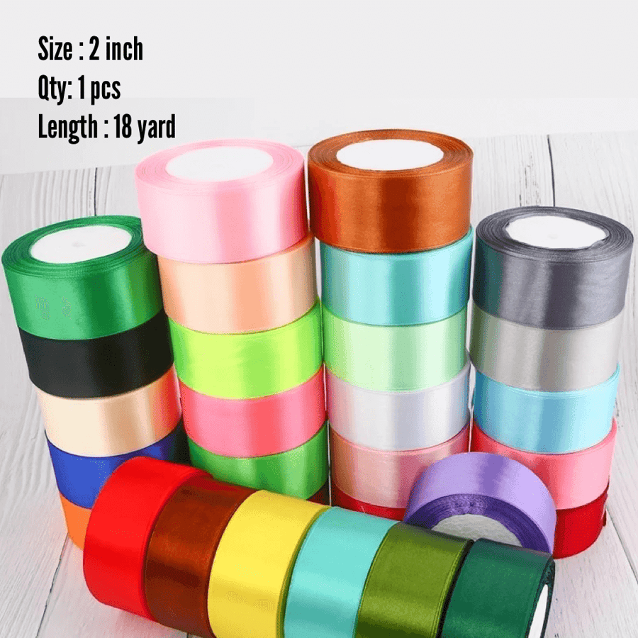 Satin Ribbons 2 inch   شرائط الساتان 2 انش