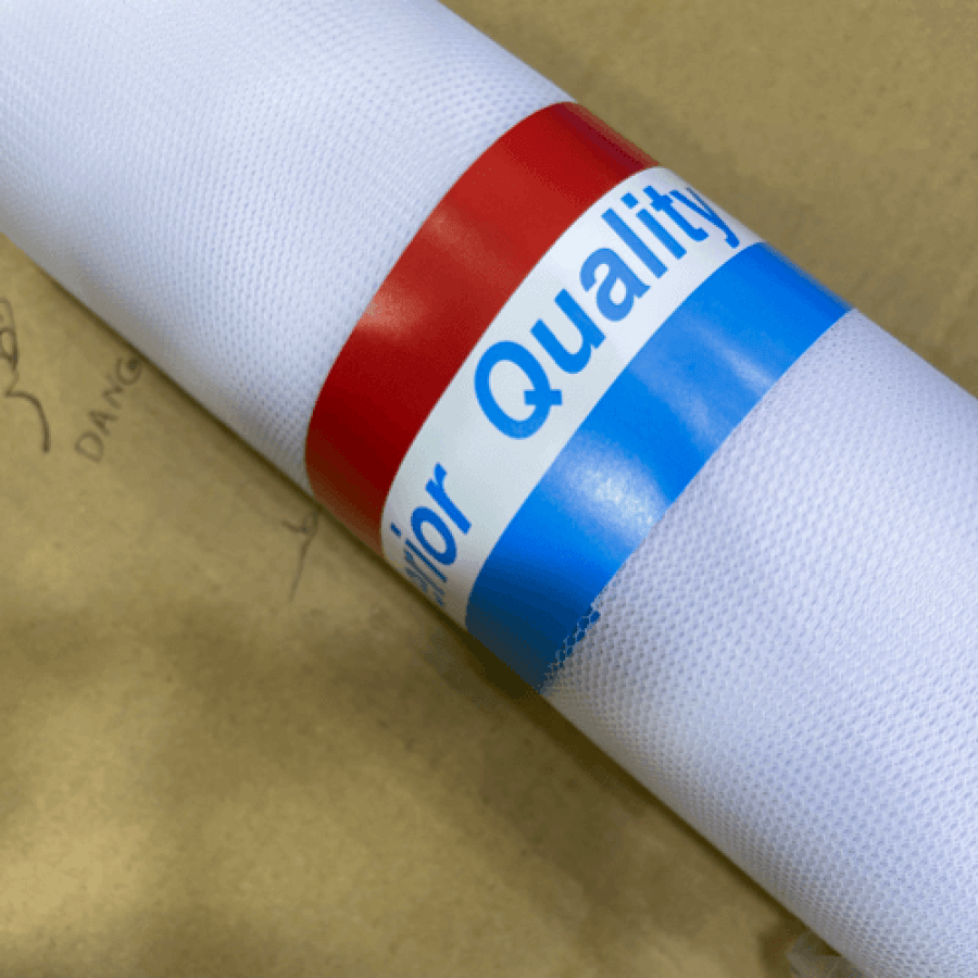 Poleyster Mesh White Roll   قماش جيبون أبيض لفة