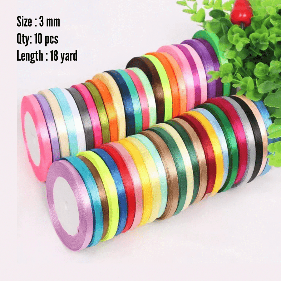 Satin Ribbons 3 mm   شرائط الساتان 3 مم