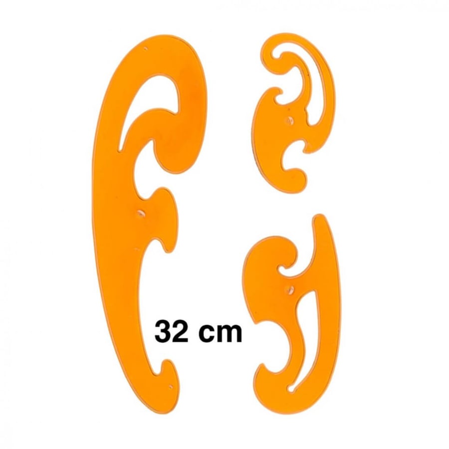 Ruler French Curve Set   مسطرة منحنية فرنسية