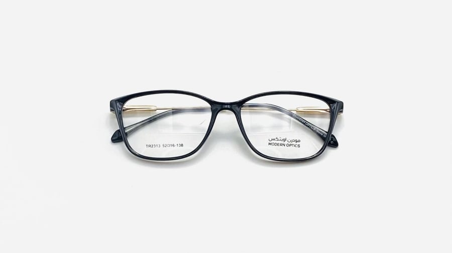 Medical glasses plastic oval suitable for both genders color black model number 2313C1