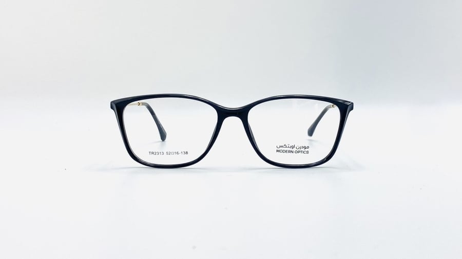Medical glasses plastic oval suitable for both genders color black model number 2313C1