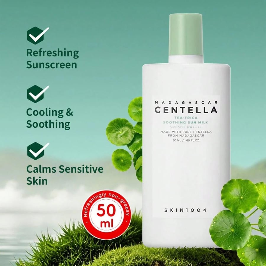 SKIN1004 واقي شمس سنتيلا وشجرة الشاي المهدئ SPF50+
