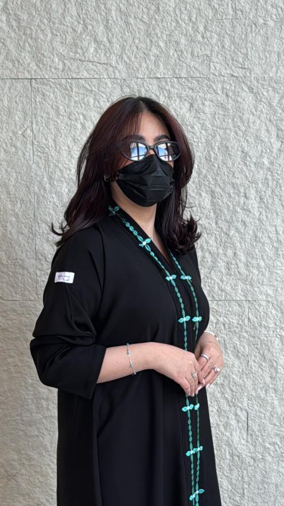 عباية شادر أزرق فيروزي