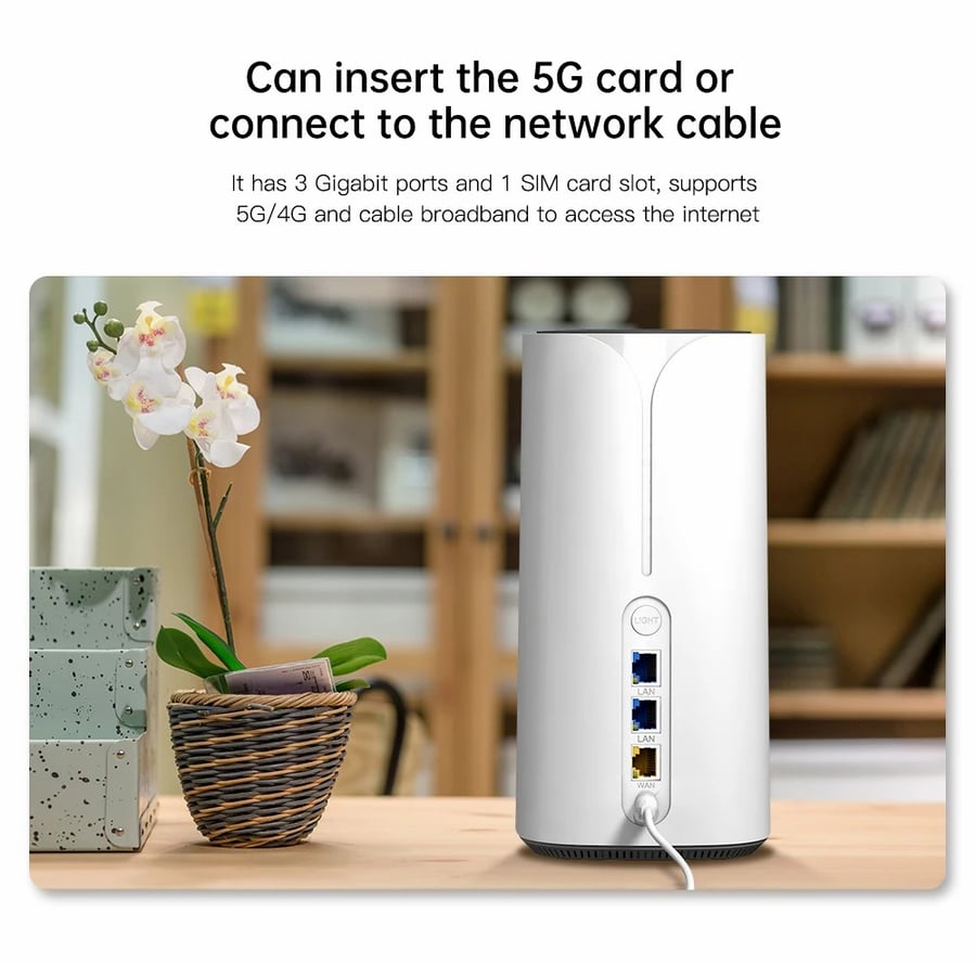 جديد ثنائي النطاق جيجابت 5G راوتر OLAX NX2200 مقفلة WiFi6 802.11ax 1800Mbps راوتر لاسلكي 5G CPE مع شبكة +