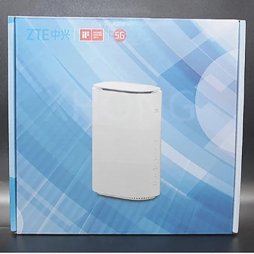 راوتر منزلي 5G CPE MC801A من زد تي اي، مفتوح 5G واي فاي 6، واي فاي سريع 6، حتى 3.8 جيجابت في الثانية، تصميم ممتاز باستهلاك منخفض للطاقة، قابس بريطاني + ضمان المملكة المتحدة