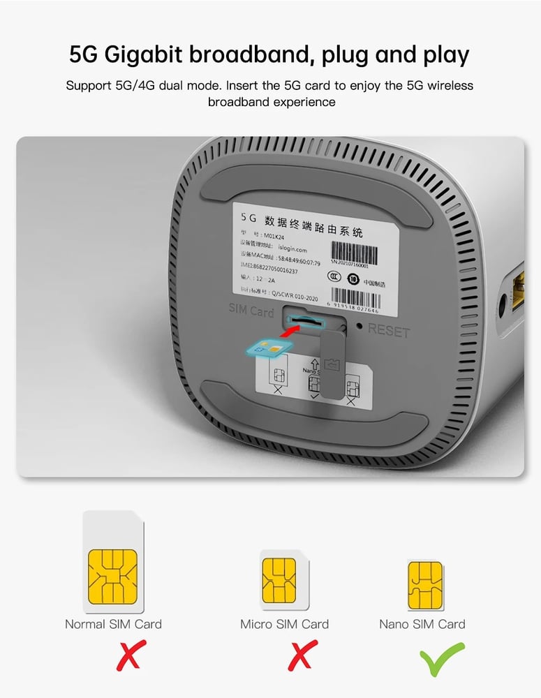جديد ثنائي النطاق جيجابت 5G راوتر OLAX NX2200 مقفلة WiFi6 802.11ax 1800Mbps راوتر لاسلكي 5G CPE مع شبكة +