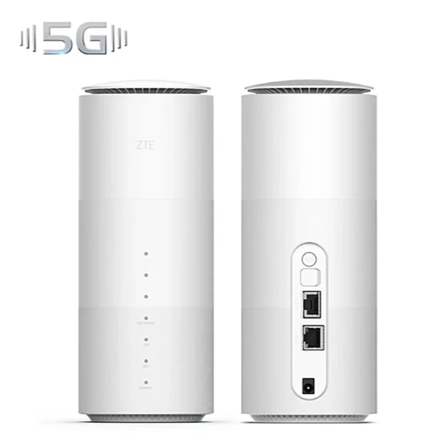 راوتر منزلي 5G CPE MC801A من زد تي اي، مفتوح 5G واي فاي 6، واي فاي سريع 6، حتى 3.8 جيجابت في الثانية، تصميم ممتاز باستهلاك منخفض للطاقة، قابس بريطاني + ضمان المملكة المتحدة