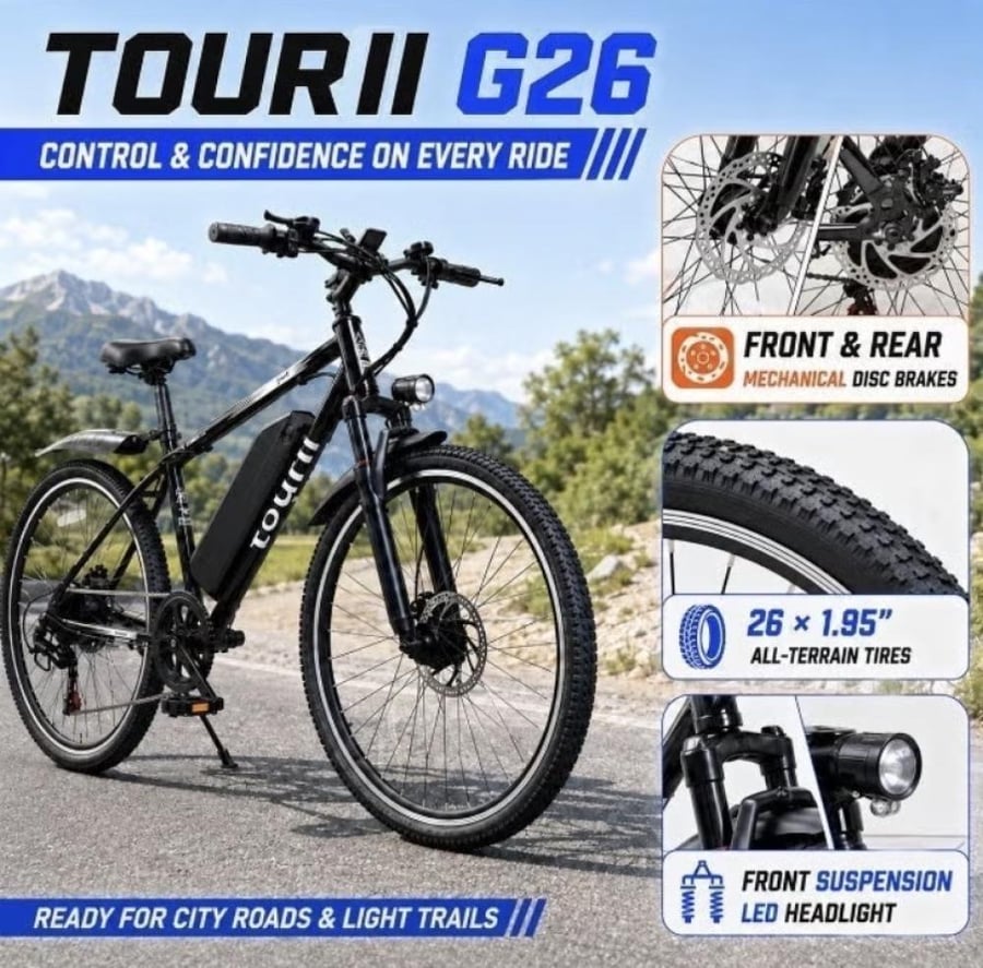 دراجة Tourii G26 الجبلية الكهربائية