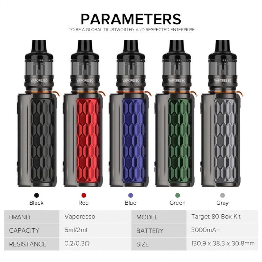 شيشة فابوريسو تارجت VAPORESSO TARGET 80