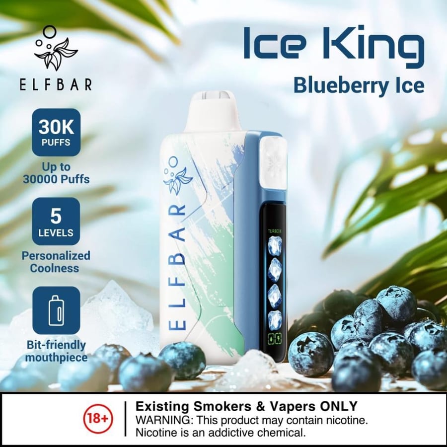 الف بار ايس كينق 30000 سحبة - ELFBAR ICE KING 30K