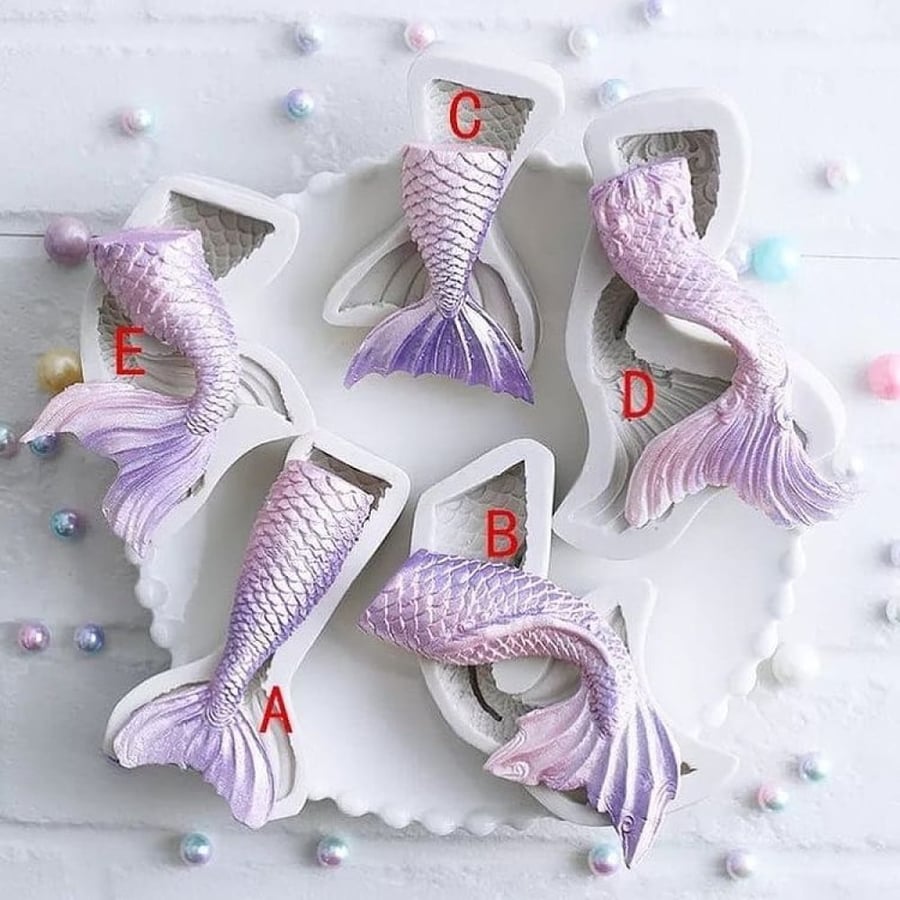 Mermaid tail mold
