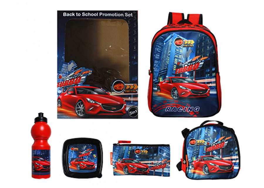 شنطة ترولي,فاير كار,fire car,trolley bag,شنطة ظهر,طقم شنط ,شنط أطفال