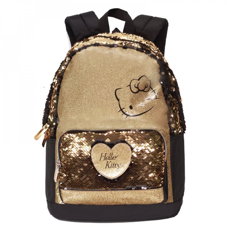 شنطة ظهر 16 انش ذهبي مع مقلمية - هيلوكيتي Hello Kitty Backpack