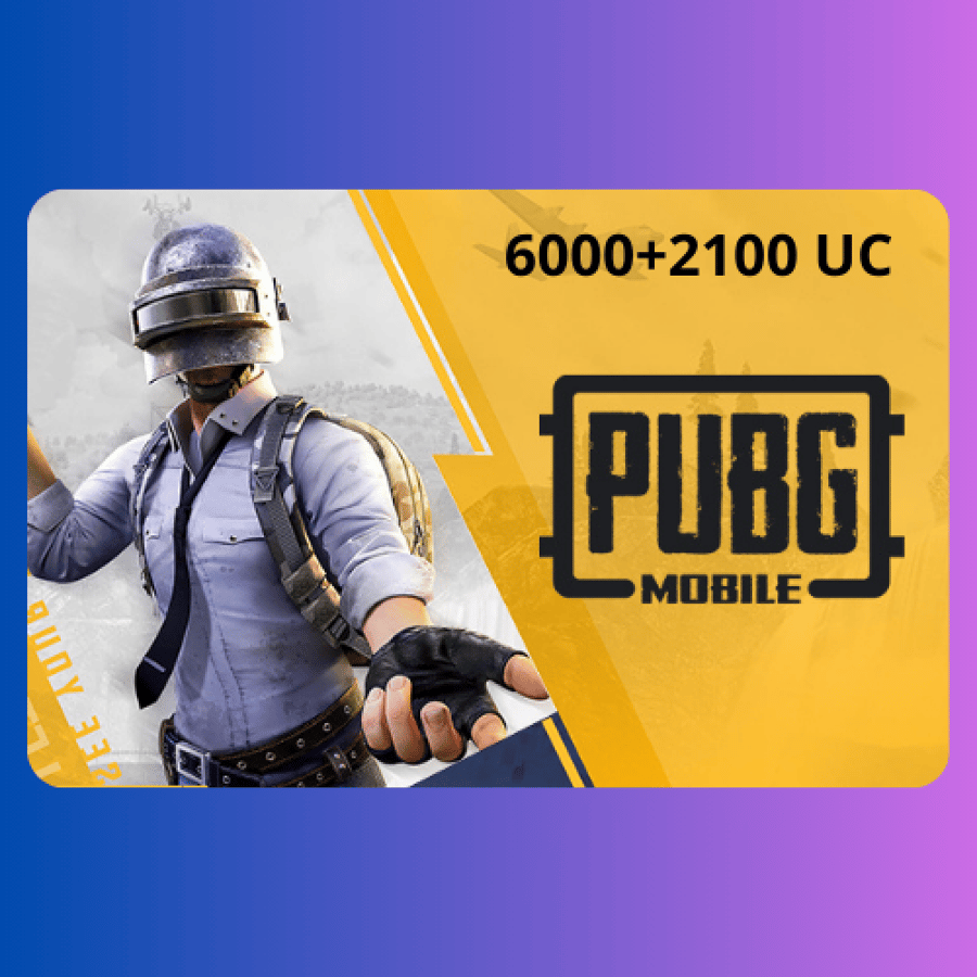 PUBG UC Recharge - Global Store 6000 + 2100 UC